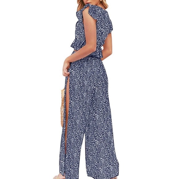 NWT 2-Piece Crop Top+Pants Set - Picture 2 of 3